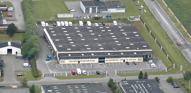 BOXIT Aalborg Ø luftfoto