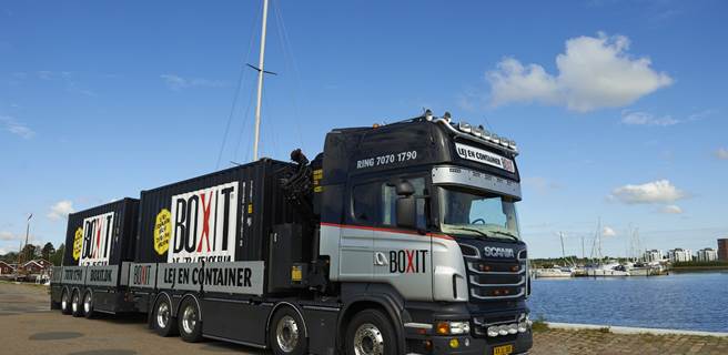 Levering af container Containerlevering i hele Danmark