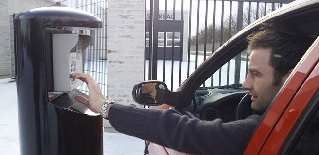 Du kan komme ind på området med personlig pinkode Boxit sikkerhed port