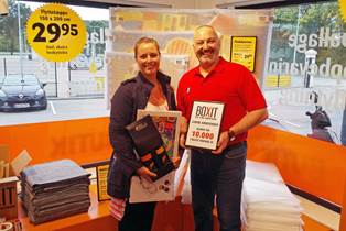 Kunde nummer 10.000 ved BOXIT Depotrum Odense M
