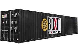 Siden af en 40 fods container
