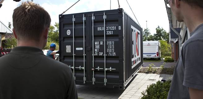 Levering af containere i KBH