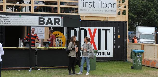 Eventcontainere fra BOXIT på Roskildefestival Eventcontainer