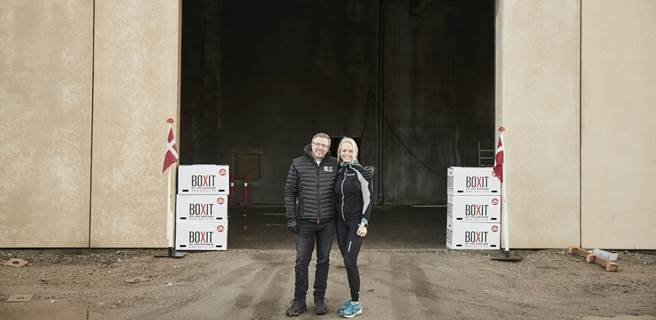 BOXIT Depotrum Aalborg C tager pænt i mod Ole Jakobsen og Mette Randorff tager mod gæsterne udenfor depotrumsafdelingen